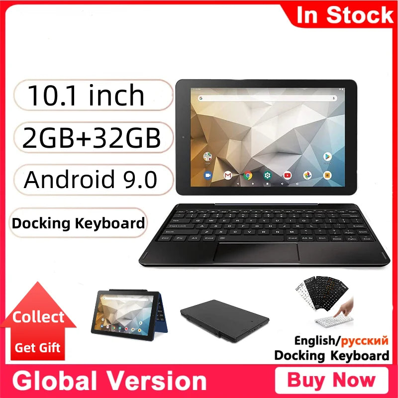 Hot Sales RCT6 Android 10 Tablet with Keyboard 10.1 INCH 2GB RAM+32GB ROM RCT MT8167 Dual Camera WIFI Quad Core