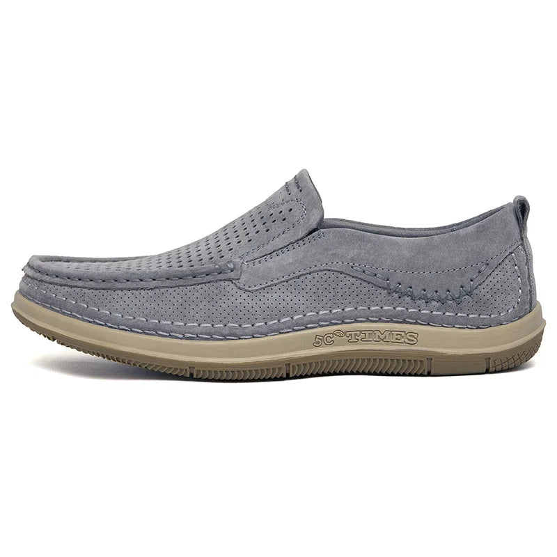 Men Loafers Summer Breathable Soft Luxury Brand