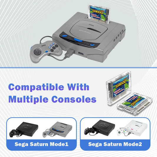 SEGA SATURN SAROO All-in-One ODE SD Card Loader 1MB/4MB RAM Expansion 8MB Memory Card Flash Cartridge Cart for SS Console