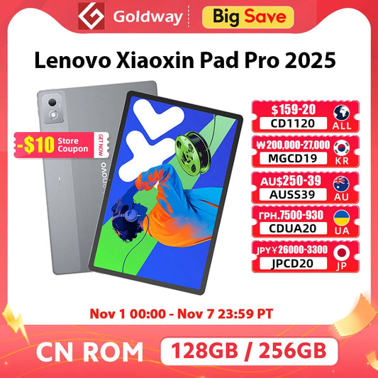 Original Lenovo Xiaoxin Pad Pro 2025 12.7'' 128GB 256GB MediaTek Dimensity 8300 144Hz 2.9K Screen 10200mAh Android 14 Tablet PC
