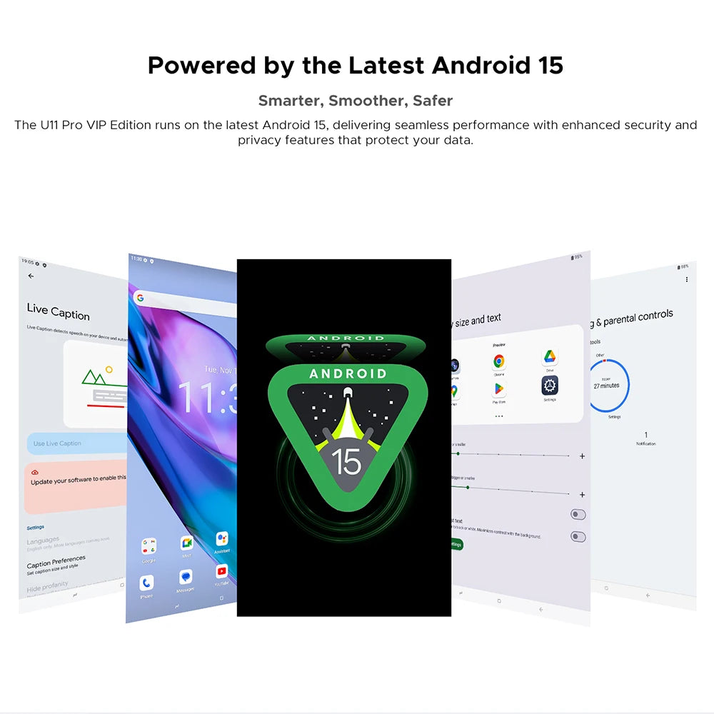 Global Version DOOGEE U11 Pro Android 15 Tablet 30GB(6+24) 256GB 11" HD 90Hz Display 8580mAh Battery Unisoc T7200 Widevine L1