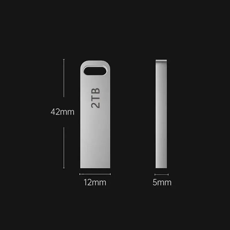 New 2TB Flash Drive USB 3.2 Super High Speed Transfer Metal Mini U Disk Pen Drive Type C Memory Waterproof Disk SSD U Drive