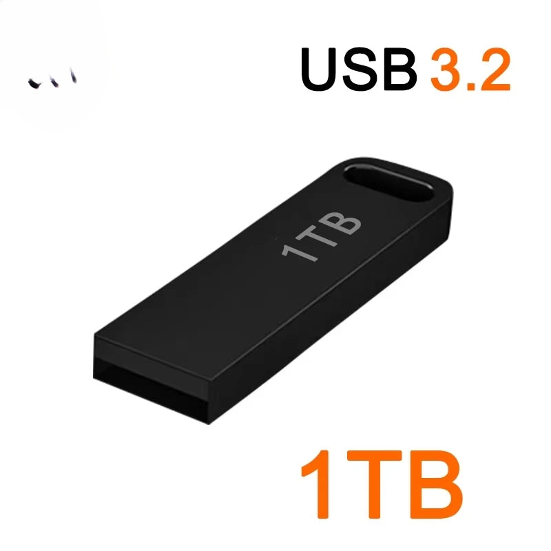 New 2TB Flash Drive USB 3.2 Super High Speed Transfer Metal Mini U Disk Pen Drive Type C Memory Waterproof Disk SSD U Drive