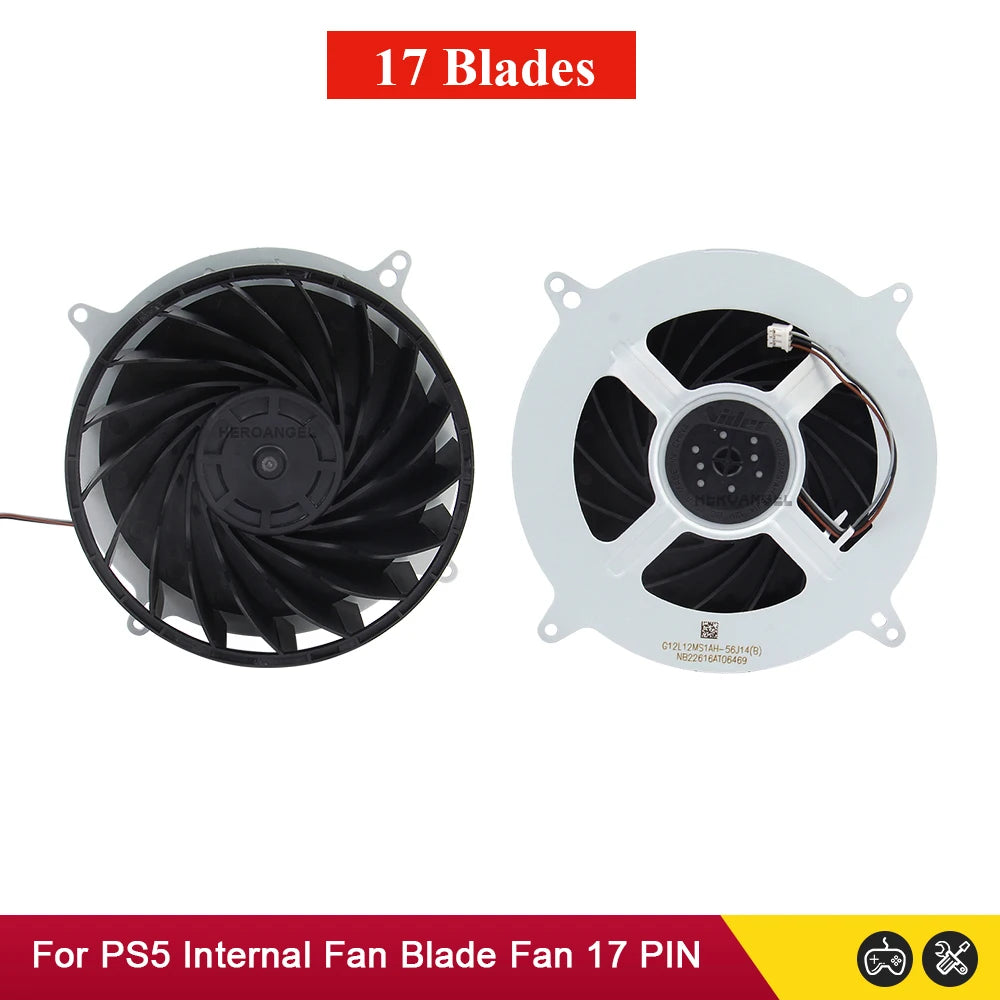 Original Internal Cooling Cooler Fan For PS5 Consoles 17 Blades Cooler Fan G12L12MS1AH-56J14 For PS5 23 Blades 12047GA-12M-WB-01
