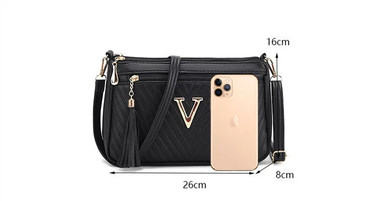 Women's Middle-aged Crossbody Bag Korean Version 2024 Spring/summer Fashion Trend Single Shoulder Bag Change Mobile Phone Purse