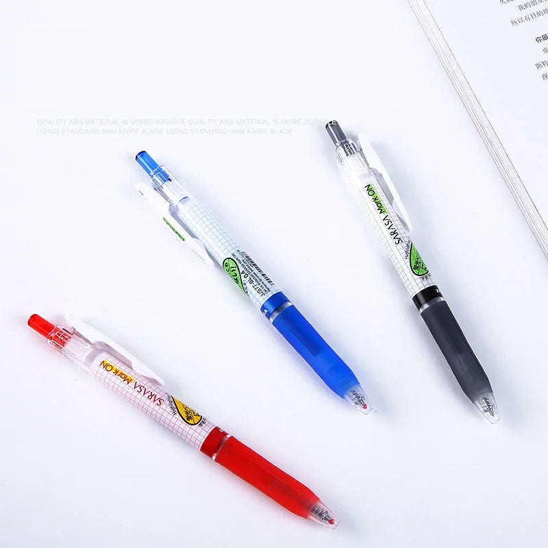 Zebra SARASA MARK ON Gel Pens Retractable No Smearing Quick-Drying Grid Body 0.4/0.5mm Japanese Pen Stationery School Supplies