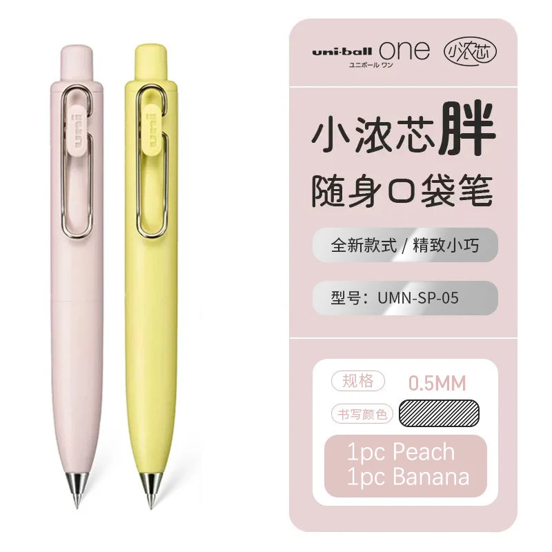 1pc New Japan UNI-ball ONE P Mini Pocket 0.5mm Gel Pens Black Ink Quick Dry Waterproof Portable Signature Pen
