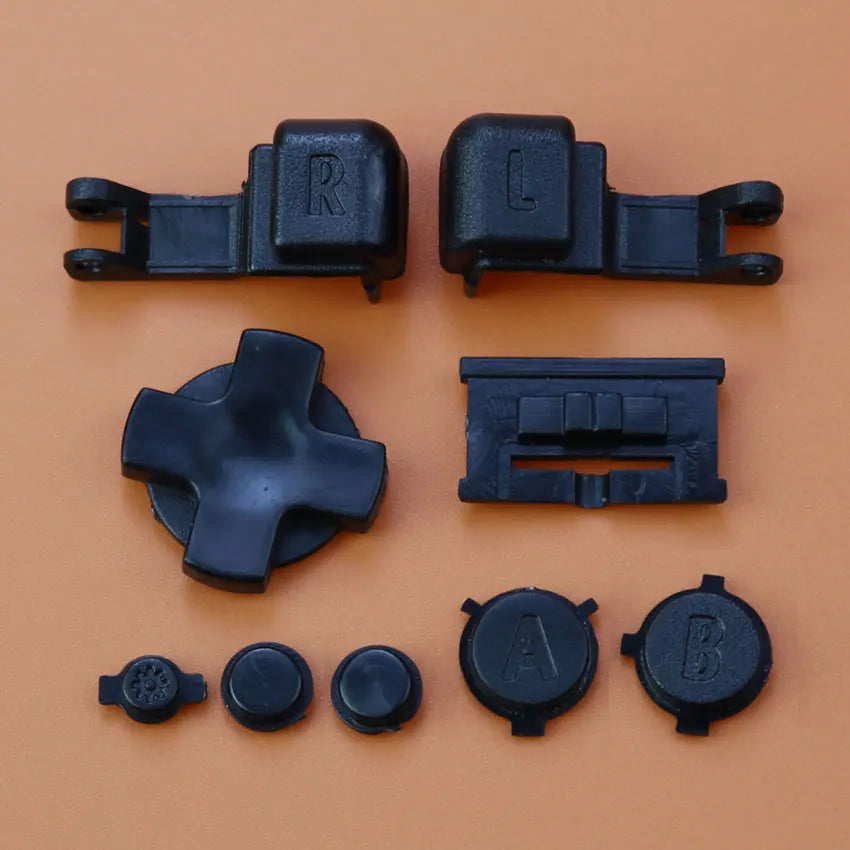 Plastic Full Set Button For Gameboy Advance GBA SP Game Replacement Button Kit D Pad ABLR Select Start Power ON OFF Volume Key