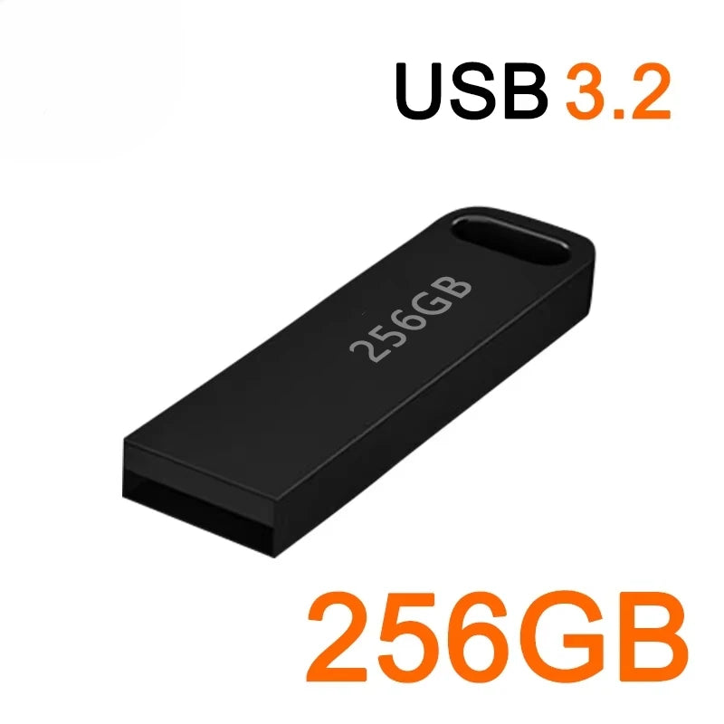 New 2TB Flash Drive USB 3.2 Super High Speed Transfer Metal Mini U Disk Pen Drive Type C Memory Waterproof Disk SSD U Drive