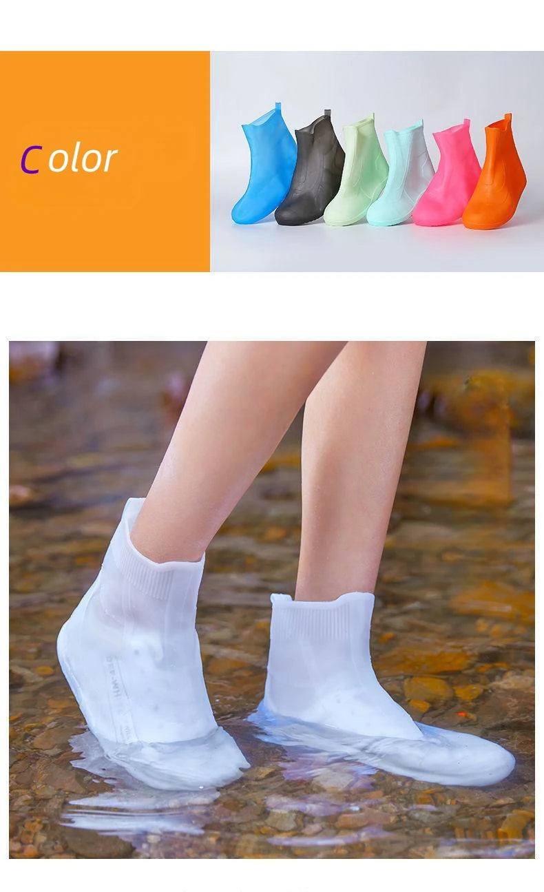 Waterproof Shoe Covers Silicone Anti-Slip Rain Boots Unisex Sneakers Protector For Outdoor Rainy Day Protectors Shoes Cover