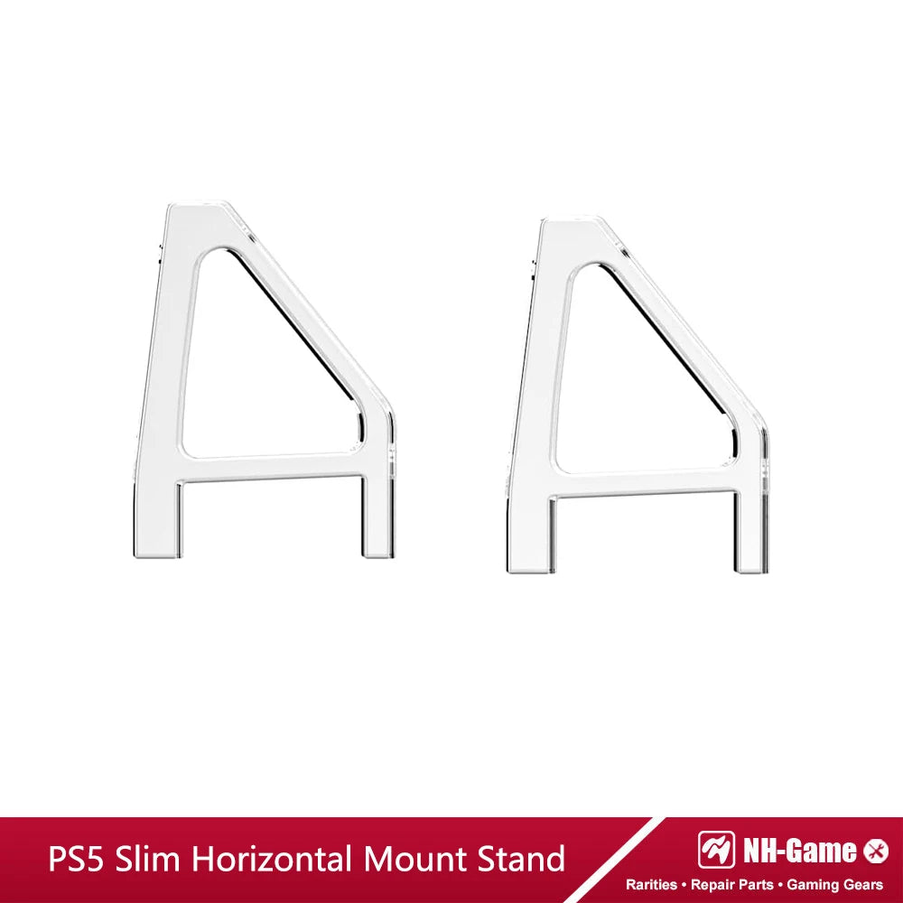 1/2pair Horizontal Holder Bracket For PS5 Slim Disc Host Feet Placement Bracket Holder For Console 3D Printed Mini Stand