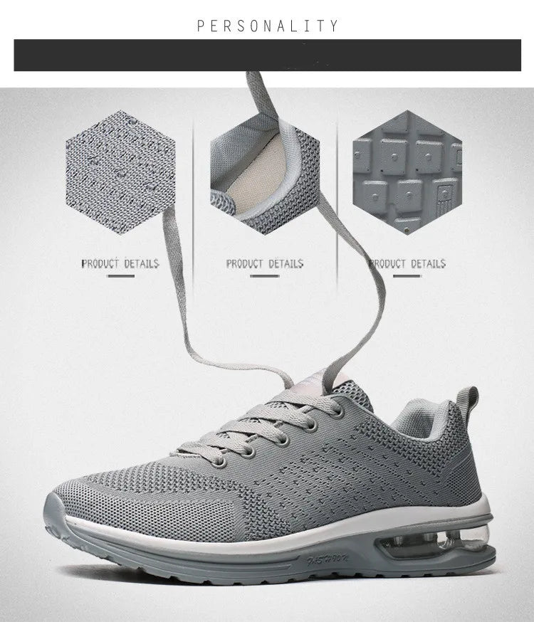 YISHEN Sneakers For Men Women Breathable Cushion Walking Sports Shoes Couples Shoes Trail Running Athletic Sneakers Zapatillas