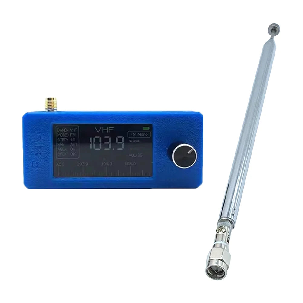 SI4732 0.5-108mhz DSP Chip Pocket Mini Radio LSB USB AM FM FM/AM Radio 1.9inch IPS Screen All Band Radio Receiver with Antenna