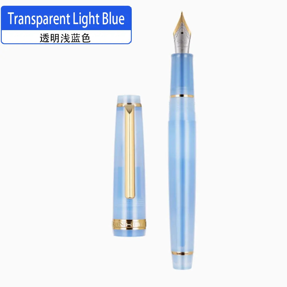 Jinhao 82 Gold Clip Series Luxury Resin Metal EF/F/M/Curved Nib Fountain Pen Rotation Opening Ink Pens School Office Supplies