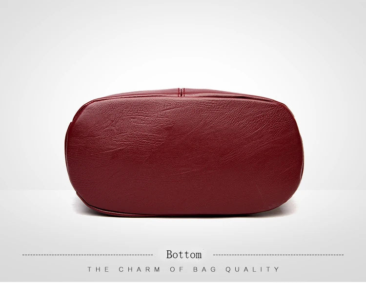 Women Embroidery Tote Bag High Quality Leather Ladies Handbag