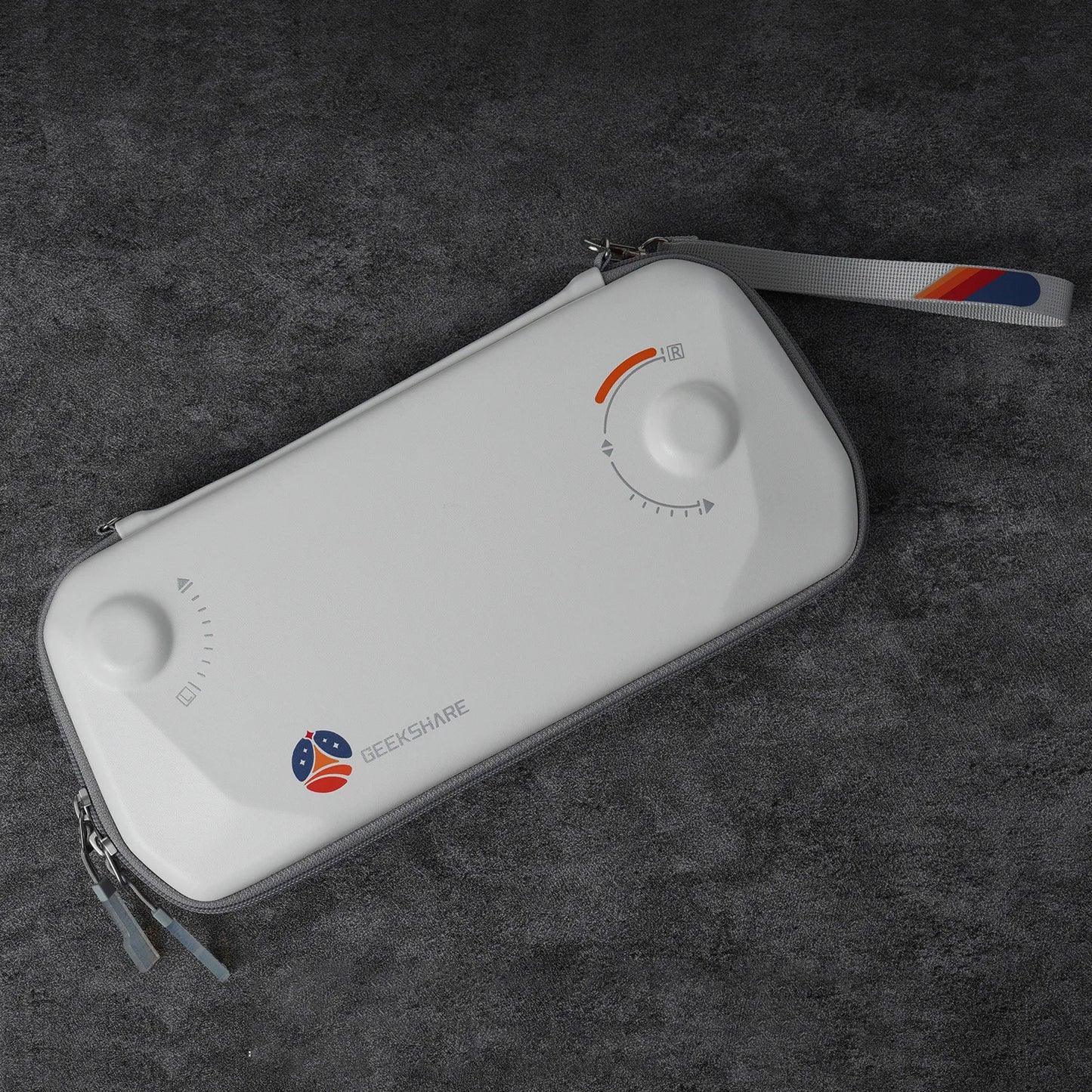 Geekshare Carrying Case for ROG Ally,Hardshell Gaming Cases Accessories Cases,White Drop-proof Waterproof Starry Sky Bag