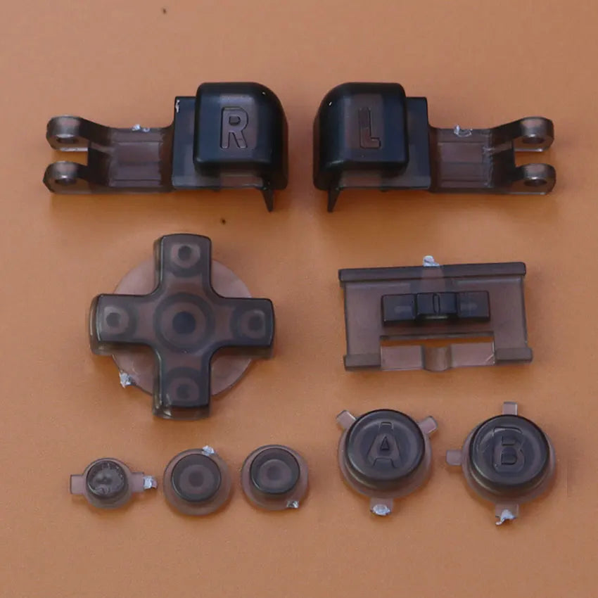 Plastic Full Set Button For Gameboy Advance GBA SP Game Replacement Button Kit D Pad ABLR Select Start Power ON OFF Volume Key