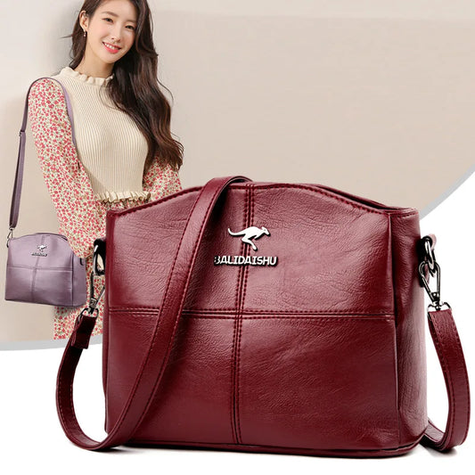 Women Embroidery Tote Bag High Quality Leather Ladies Handbag