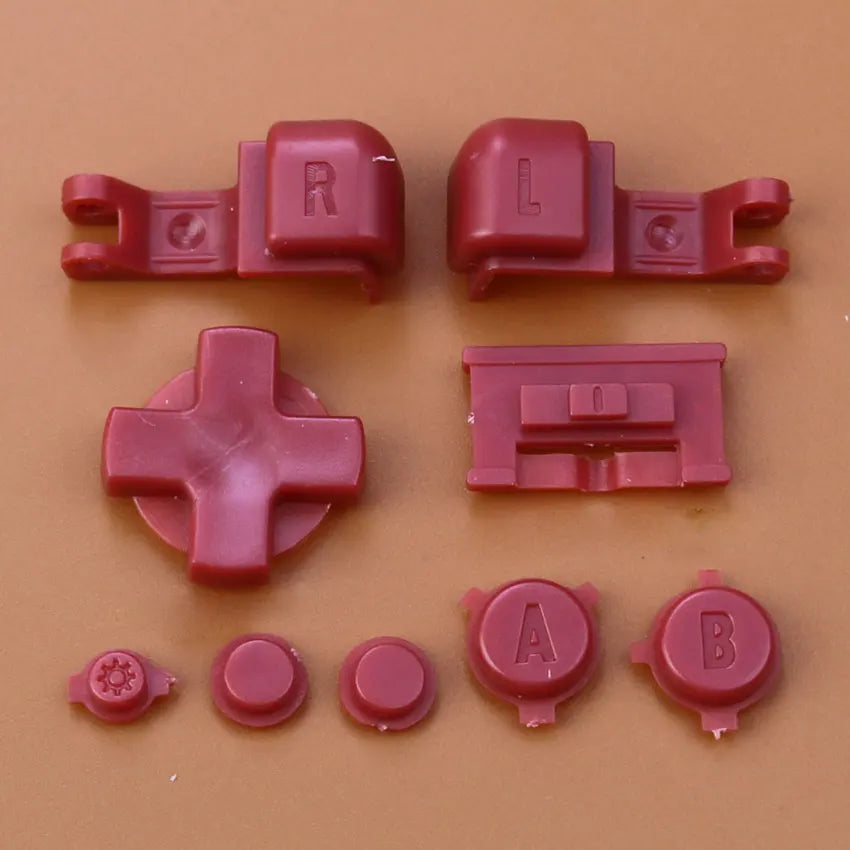 Plastic Full Set Button For Gameboy Advance GBA SP Game Replacement Button Kit D Pad ABLR Select Start Power ON OFF Volume Key
