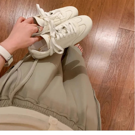 Men's Sneakers Casual Sports Shoes for Women Lightweight Leather Breathable Shoes Women Flat White Tenis Shoes Zapatillas