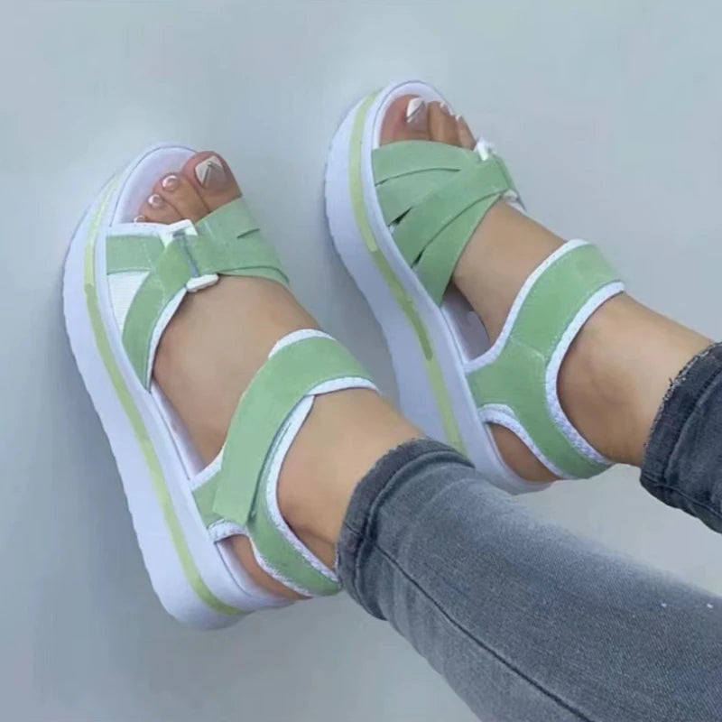 Summer New Women sandals Open Toe Fashion Heels Comfortable