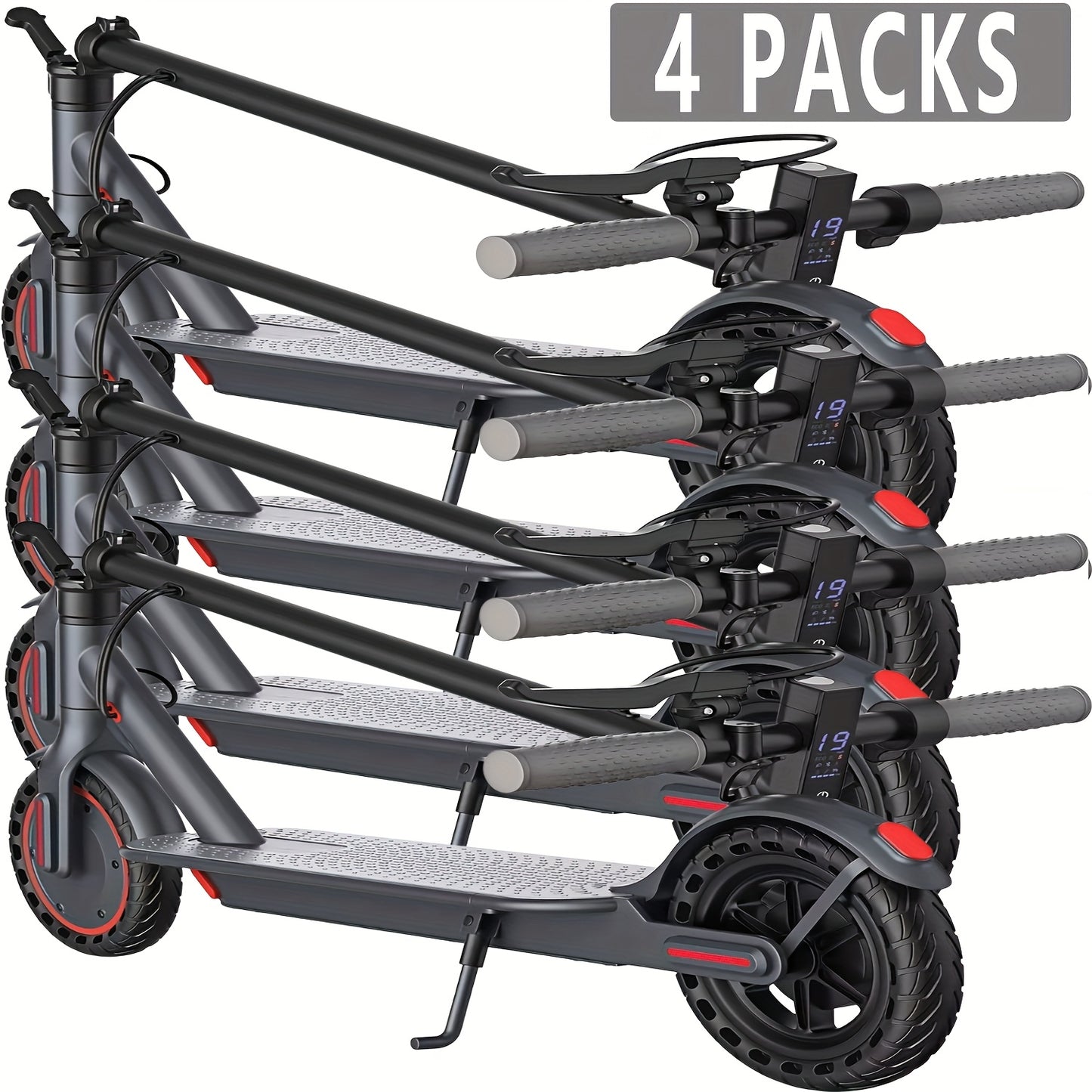 1/2/4PACKS 21.59 cm Foldable Electric Scooter for Adults with LED Display Motor Power Ranges for 350W, Class A 10.4Ah Lithium Battery, 3 Speed Modes, 15 - 30 Mile Range And Maximum Load Capacity Of 120 Kilograms, Surprise Bir