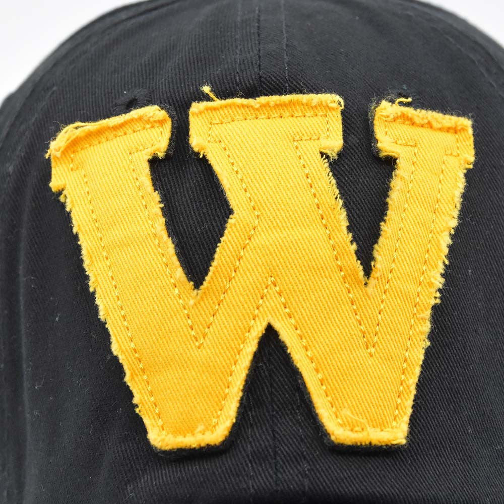 Washed Baseball Cap with Patchwork Embroidered Letters, Vintage Duckbill Hat for Men and Women