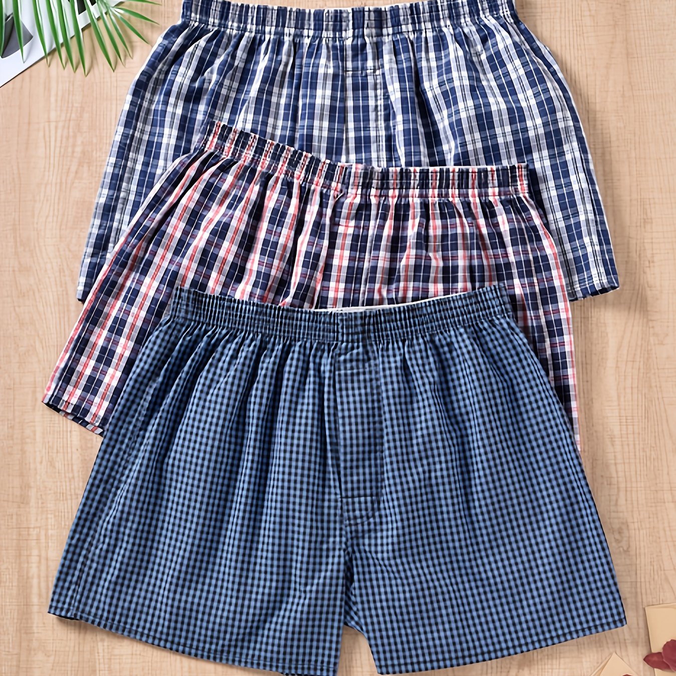 3pcs Men's Boxer Briefs, Sexy Casual Underwear with Stylish Prints for Versatile Wear at Home Out