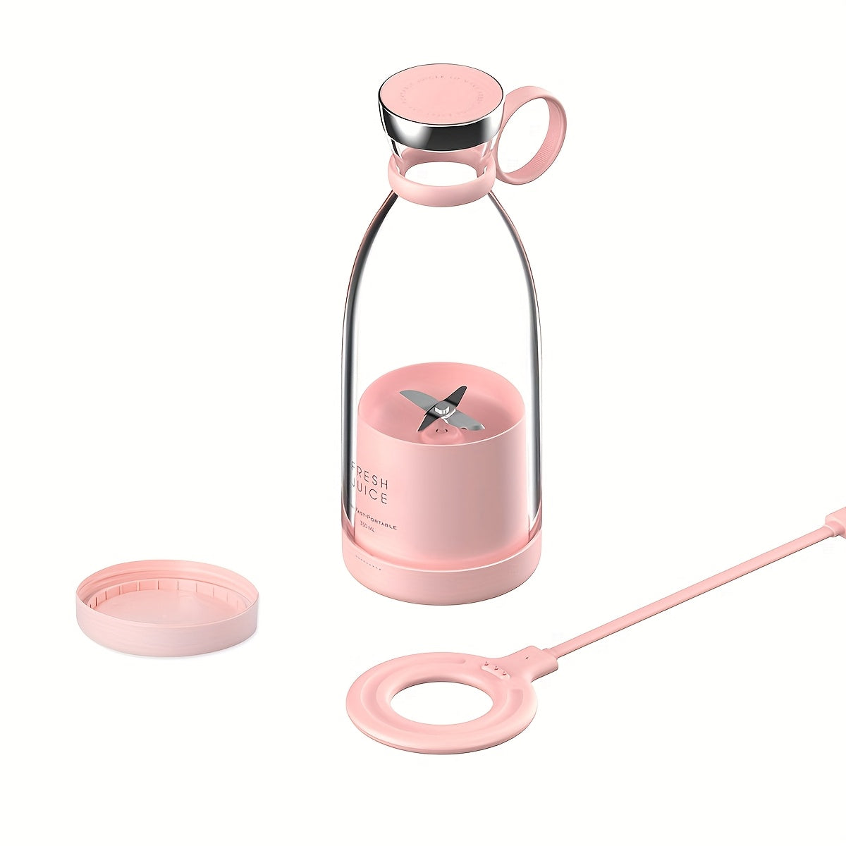 350ML Portable Electric Wireless Mini Fruit Blender Juicer - Perfect for On-the Go!