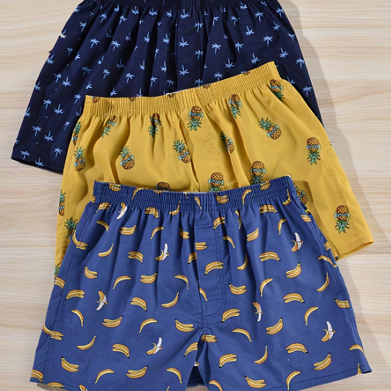 3pcs Men's Boxer Briefs, Sexy Casual Underwear with Stylish Prints for Versatile Wear at Home Out