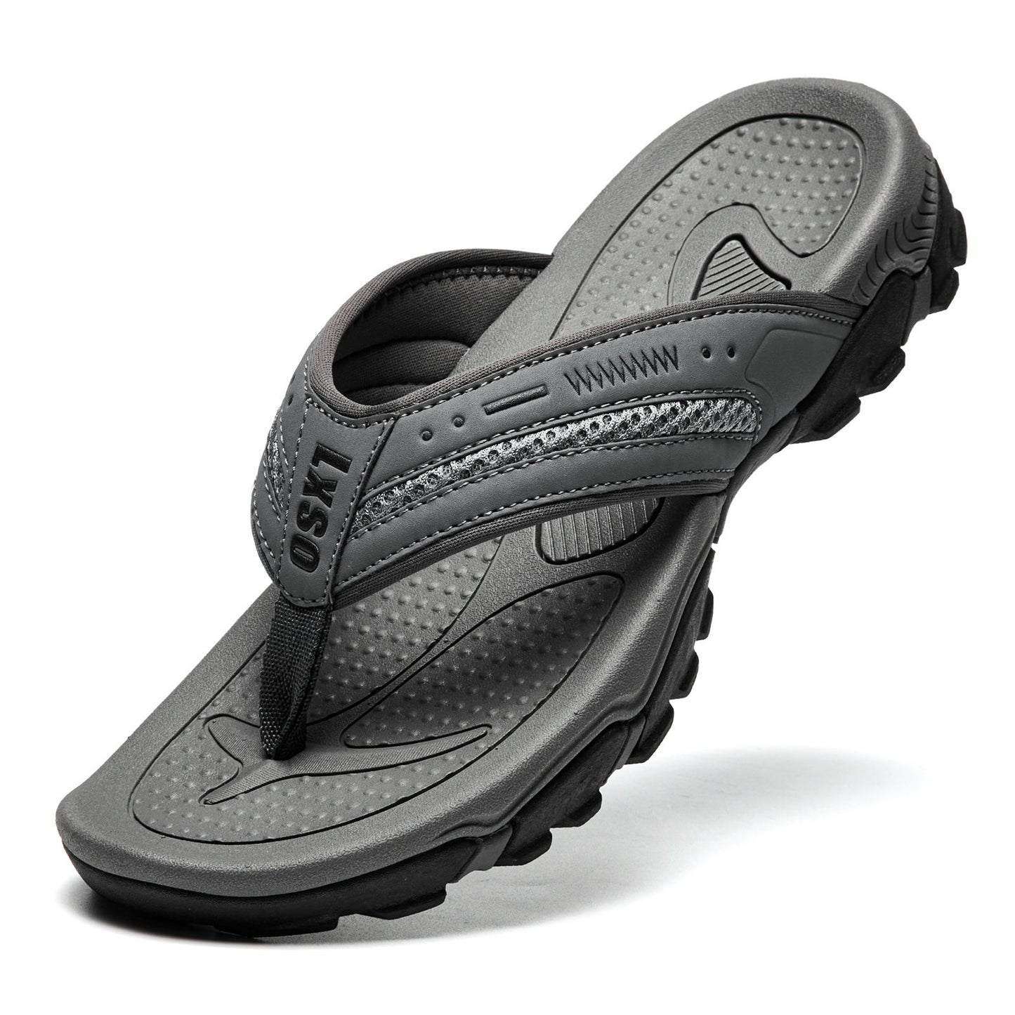 Men's Flip Flops, Outdoor Beach Thong Sandals, Arch Support Athletic Slides, Casual Lightweight Anti-skid Slippers
