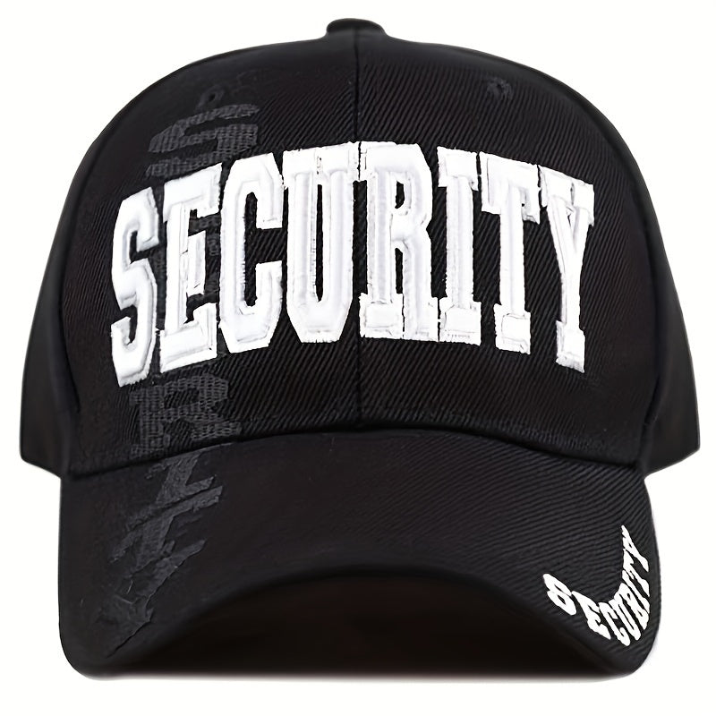 1pc "SECURITY" Embroidered Baseball Cap, Ideal Choice For Gifts
