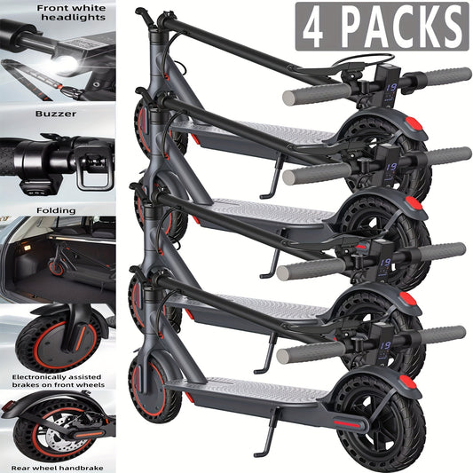 1/2/4PACKS 21.59 cm Foldable Electric Scooter for Adults with LED Display Motor Power Ranges for 350W, Class A 10.4Ah Lithium Battery, 3 Speed Modes, 15 - 30 Mile Range And Maximum Load Capacity Of 120 Kilograms, Surprise Bir