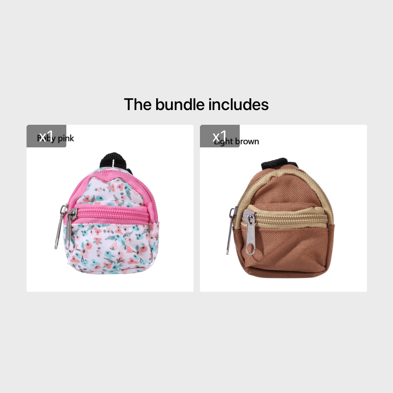 for LABUBU 11.81inch Doll 1/6 BJD Doll Mini Bag Backpack Mini Doll